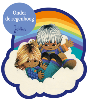 Tekening onder de regenboog van Jaklien Moerman
