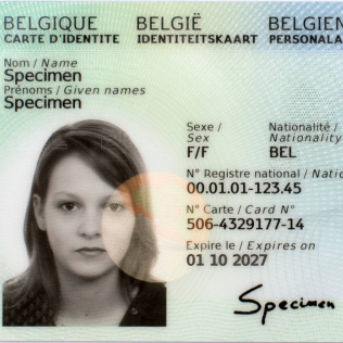 Afbeelding elektronische identiteitskaart